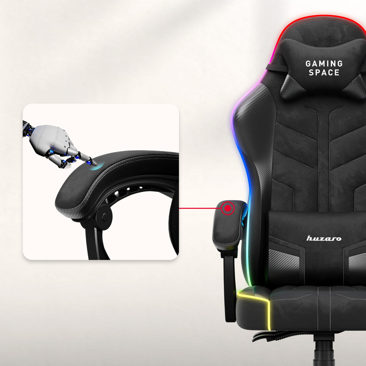Soft armrests