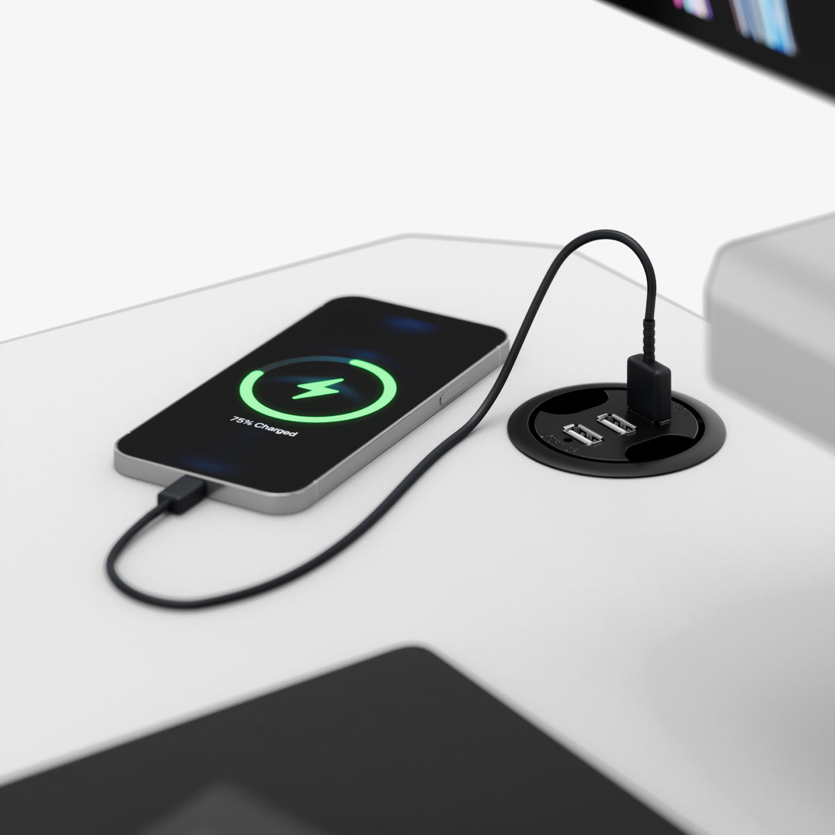 Built-in USB charger