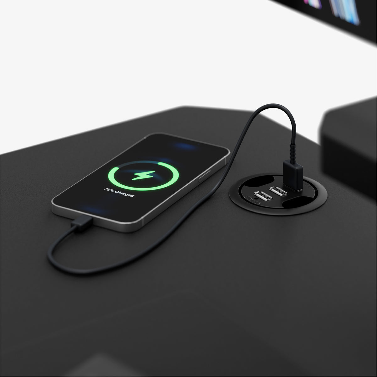 Built-in USB charger