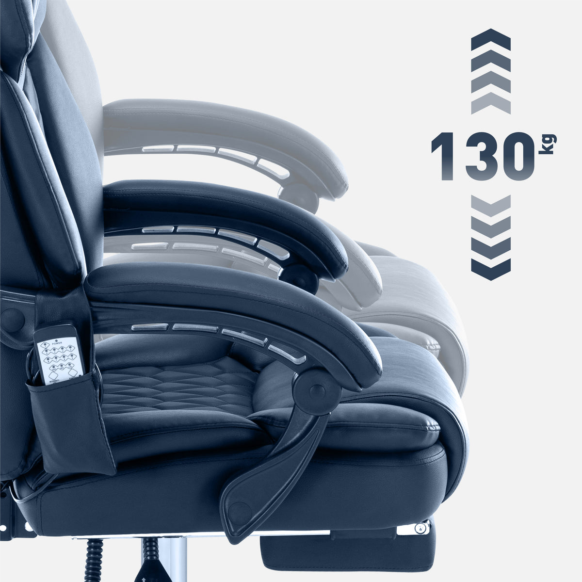 Mark Adler Boss 6.0 office chair with massage function and footrest