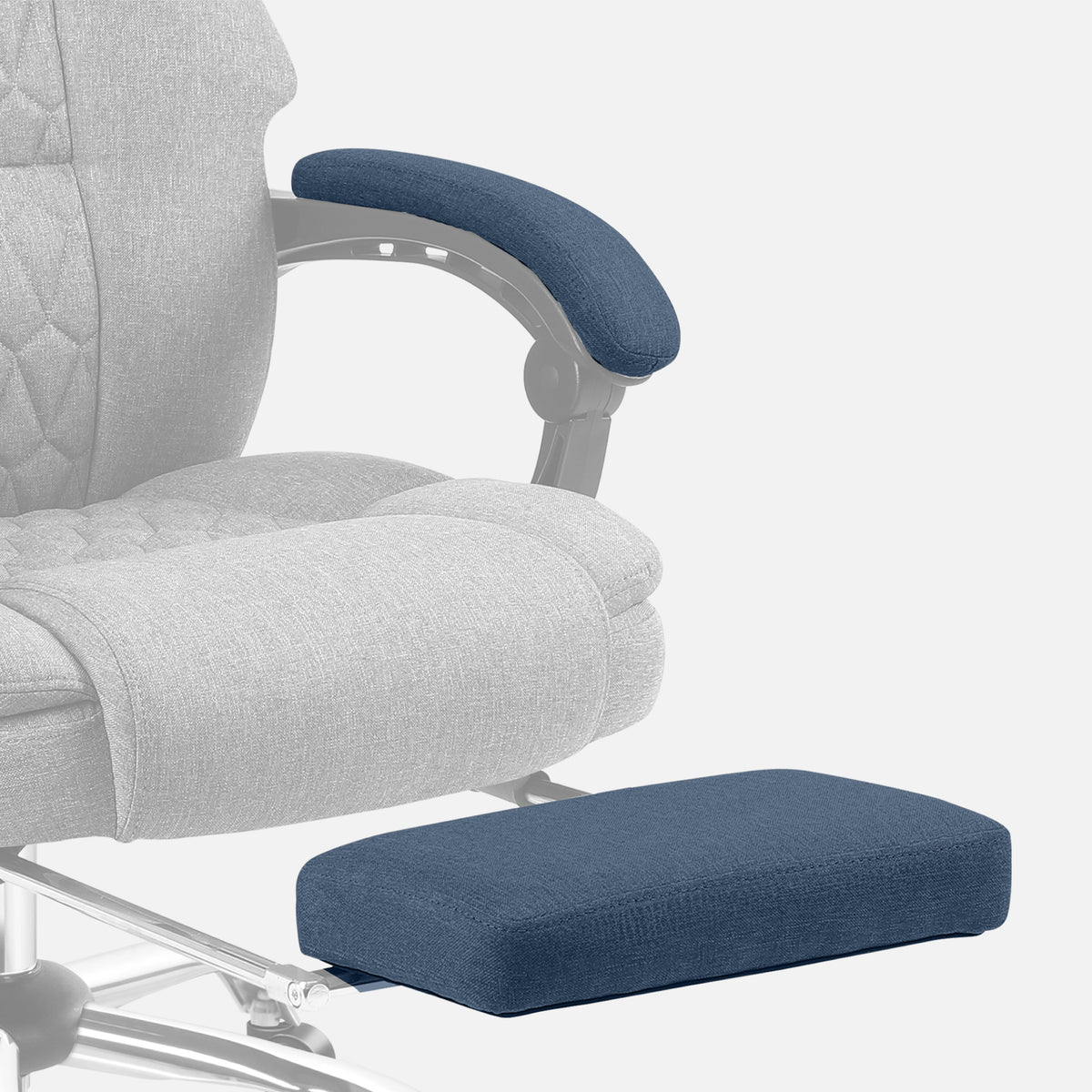 Mark Adler Boss 6.0 Grey office chair with massage function and footrest