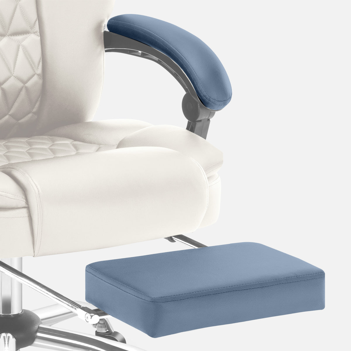 Mark Adler Boss 6.0 Beige office chair with massage function and footrest