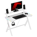 Huzaro Hero 1.9 RGB White 120 cm LED gaming desk