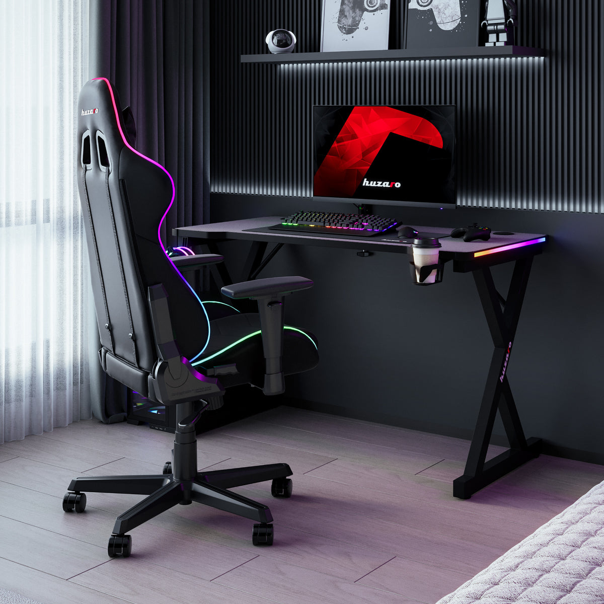 Huzaro Hero 2.3 RGB 120 cm LED gaming desk