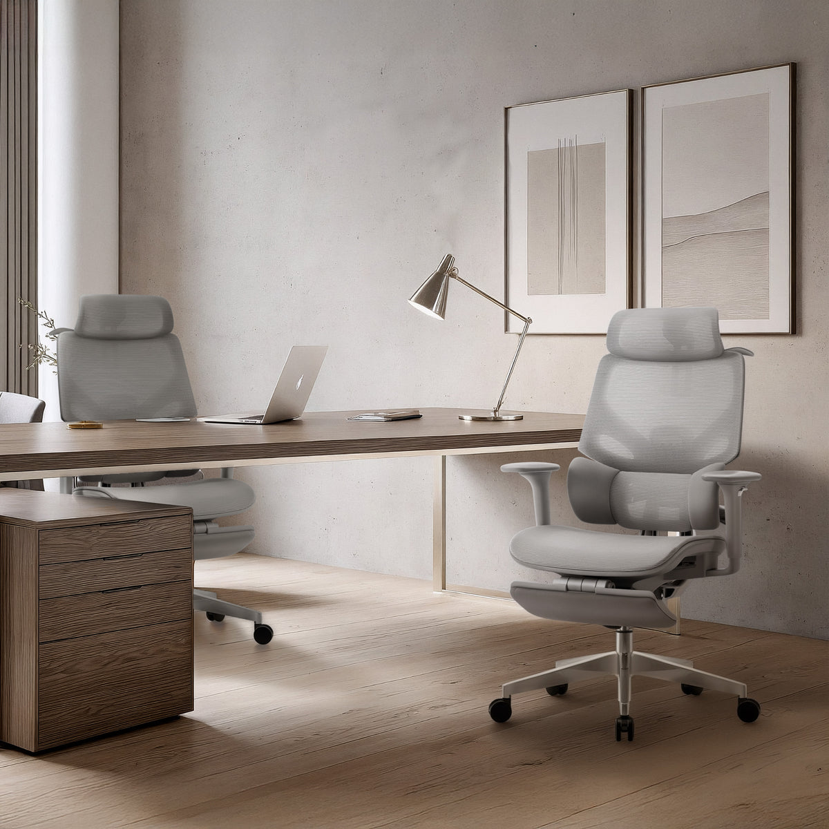 Mark Adler Expert 8.7 Grey Mesh Ergonomic Chair