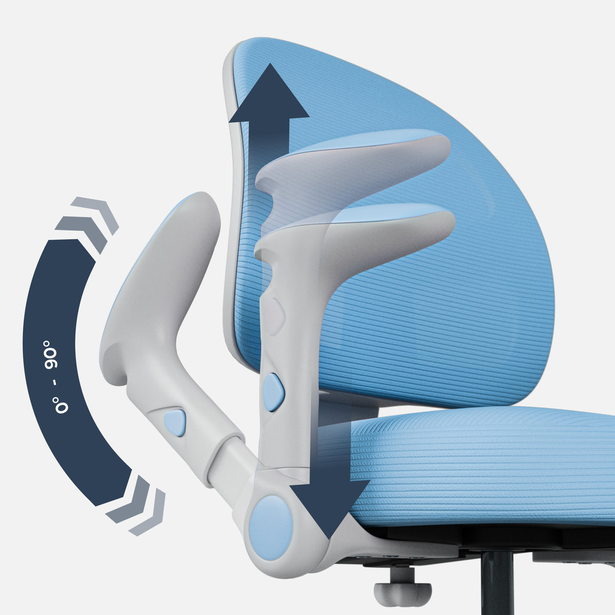 Mark Adler JUNIOR 5.0 Blue swivel chair