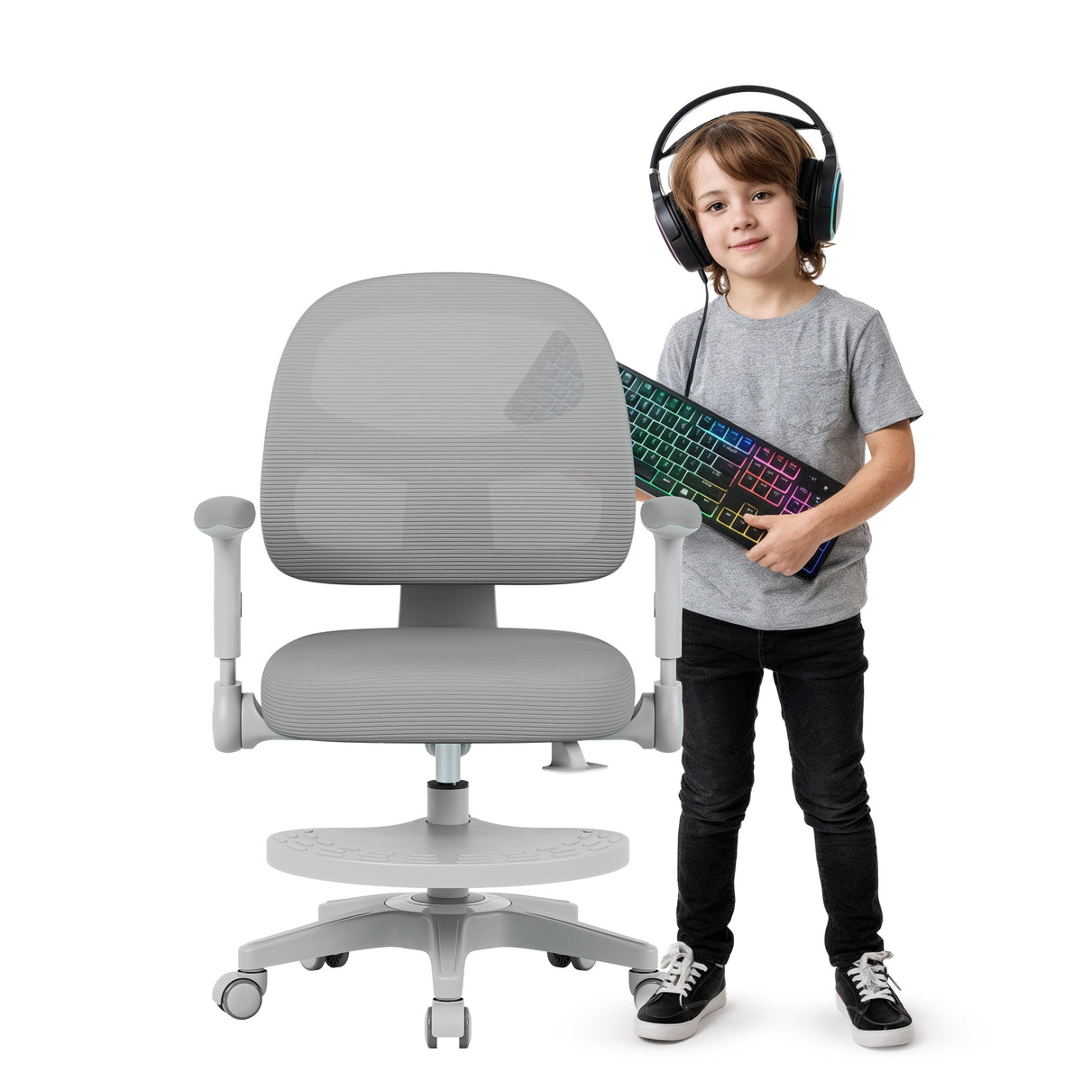 Mark Adler JUNIOR 5.0 Grey swivel chair