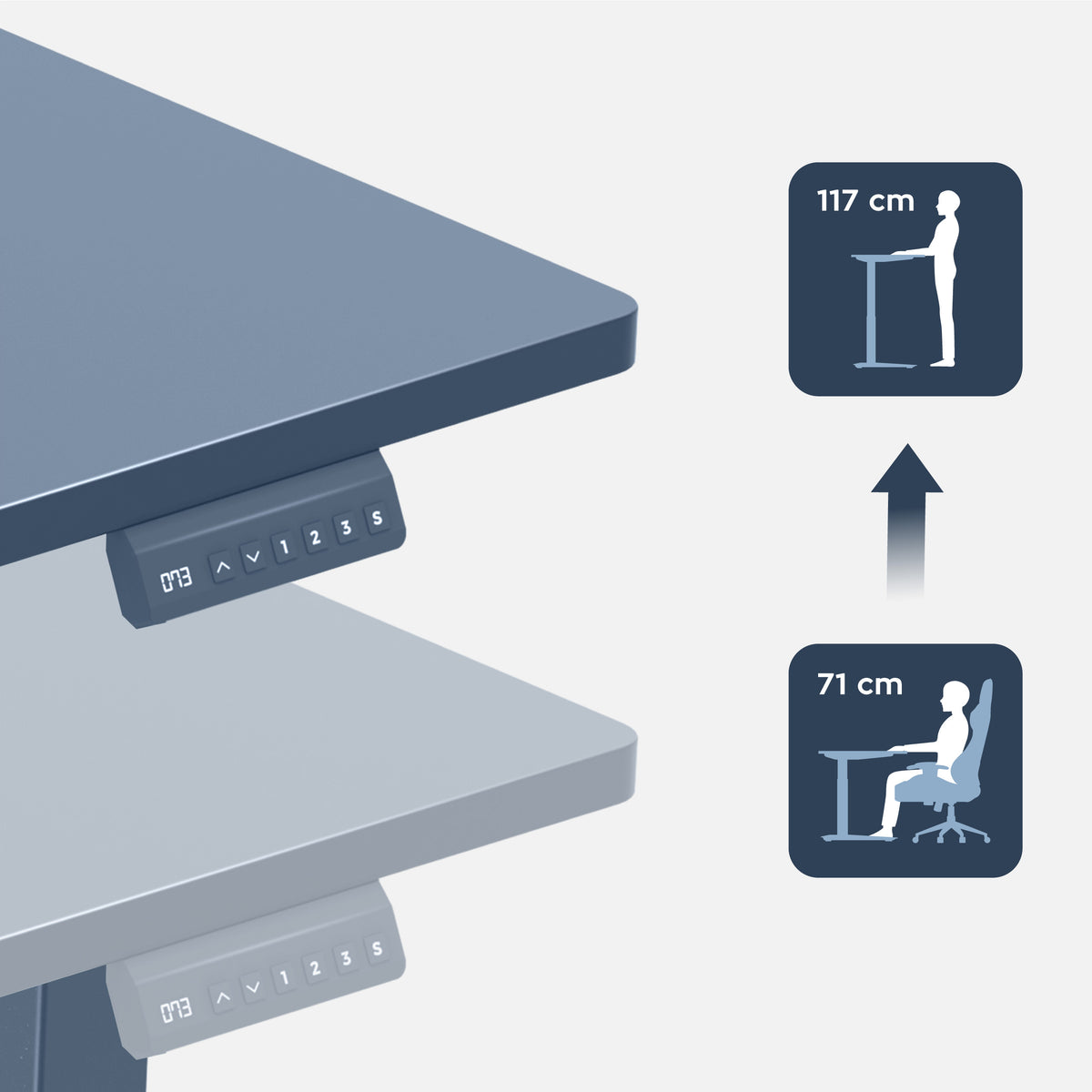 Mark Adler Leader 9.3 White 160 cm electric desk