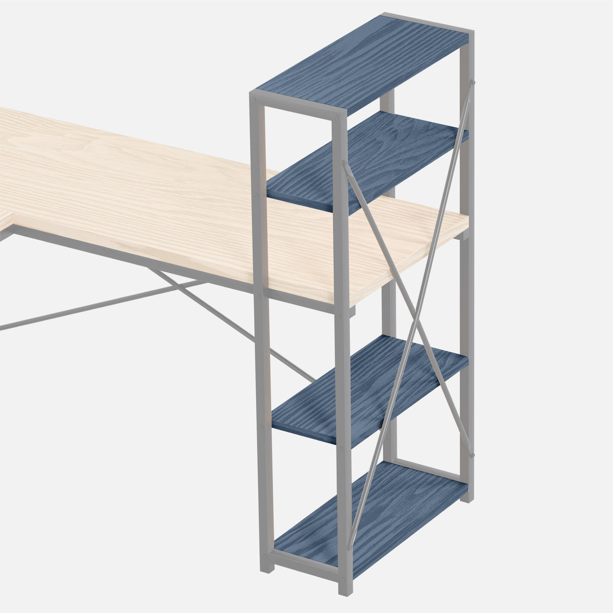 Mark Adler Leader 5.9 Craft 145 cm corner desk with shelves