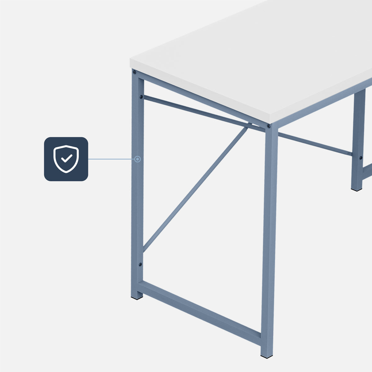 Mark Adler Leader 5.9 White 145 cm corner desk with shelves