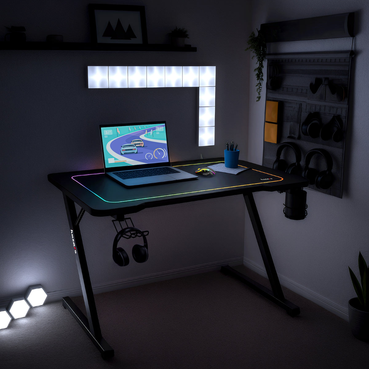Huzaro Hero 1.8 Black 100 cm Gaming Desk