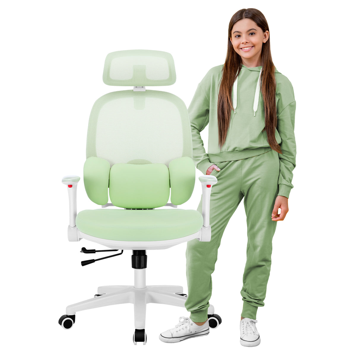 Mark Adler Junior 6.3 Green Ergonomic Children's Armchair