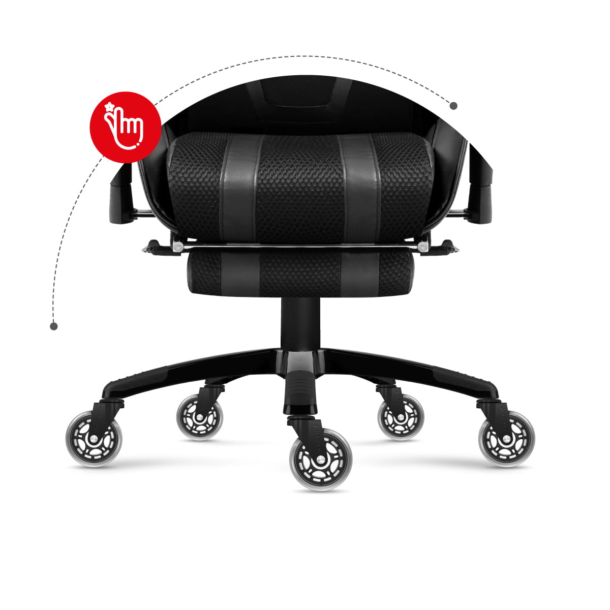 Casters for armchairs – Casters 2.0 Black OUTLET