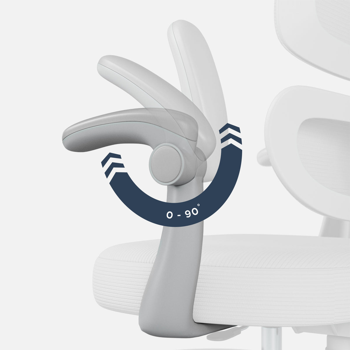 Comfortable, reclining armrests