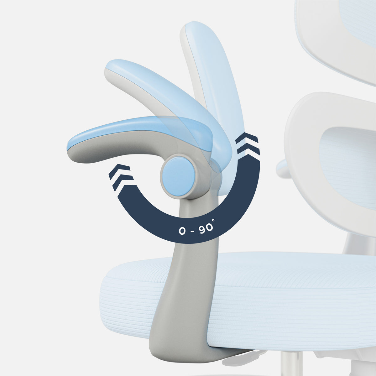 Comfortable, reclining armrests