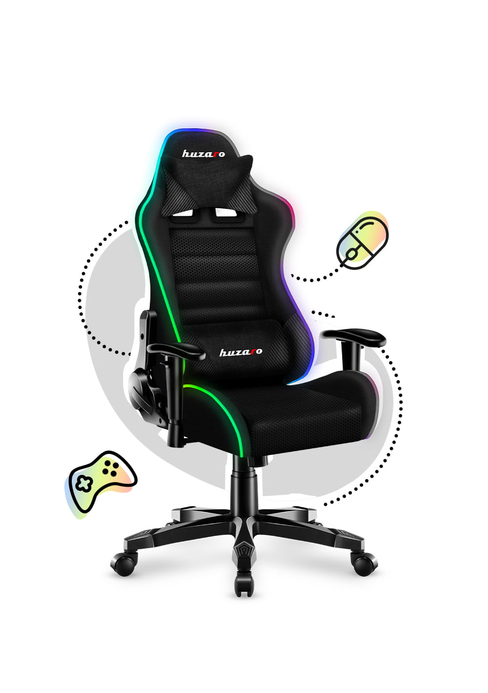 HUZARO RANGER 6.0 RGB Mesh Children’s Gaming Chair