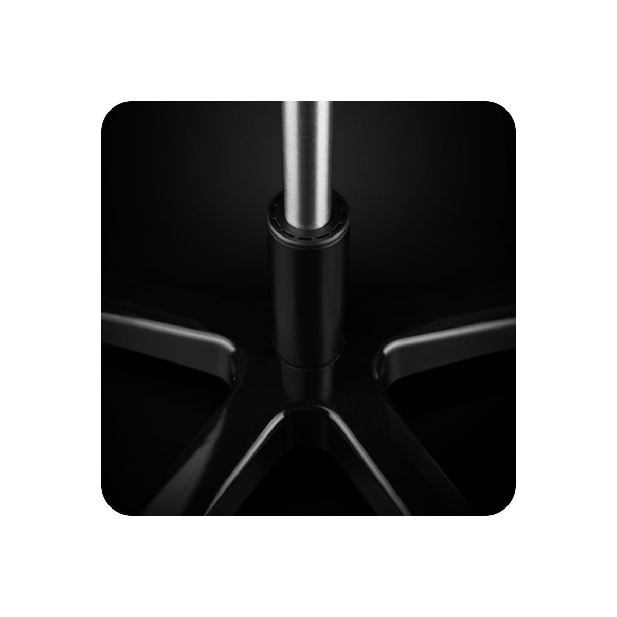 Universal gas spring for swivel chairs