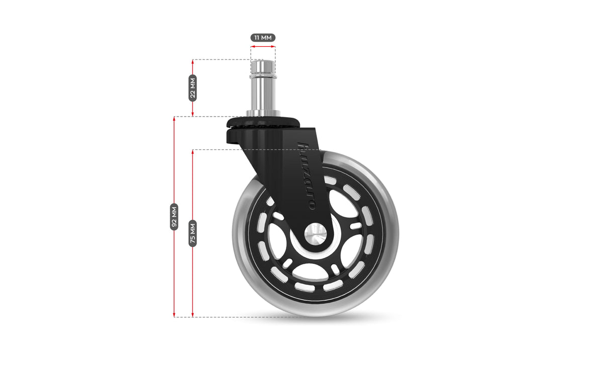 Casters for armchairs – Casters 2.0 Black