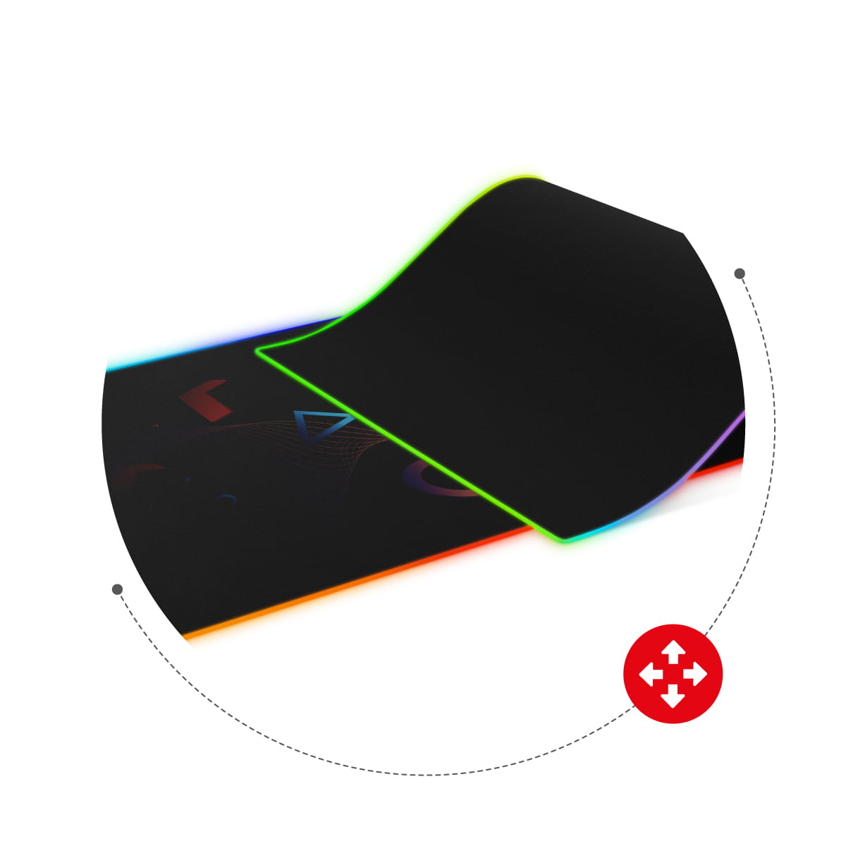 Huzaro RGB Design Gaming Mouse Mat