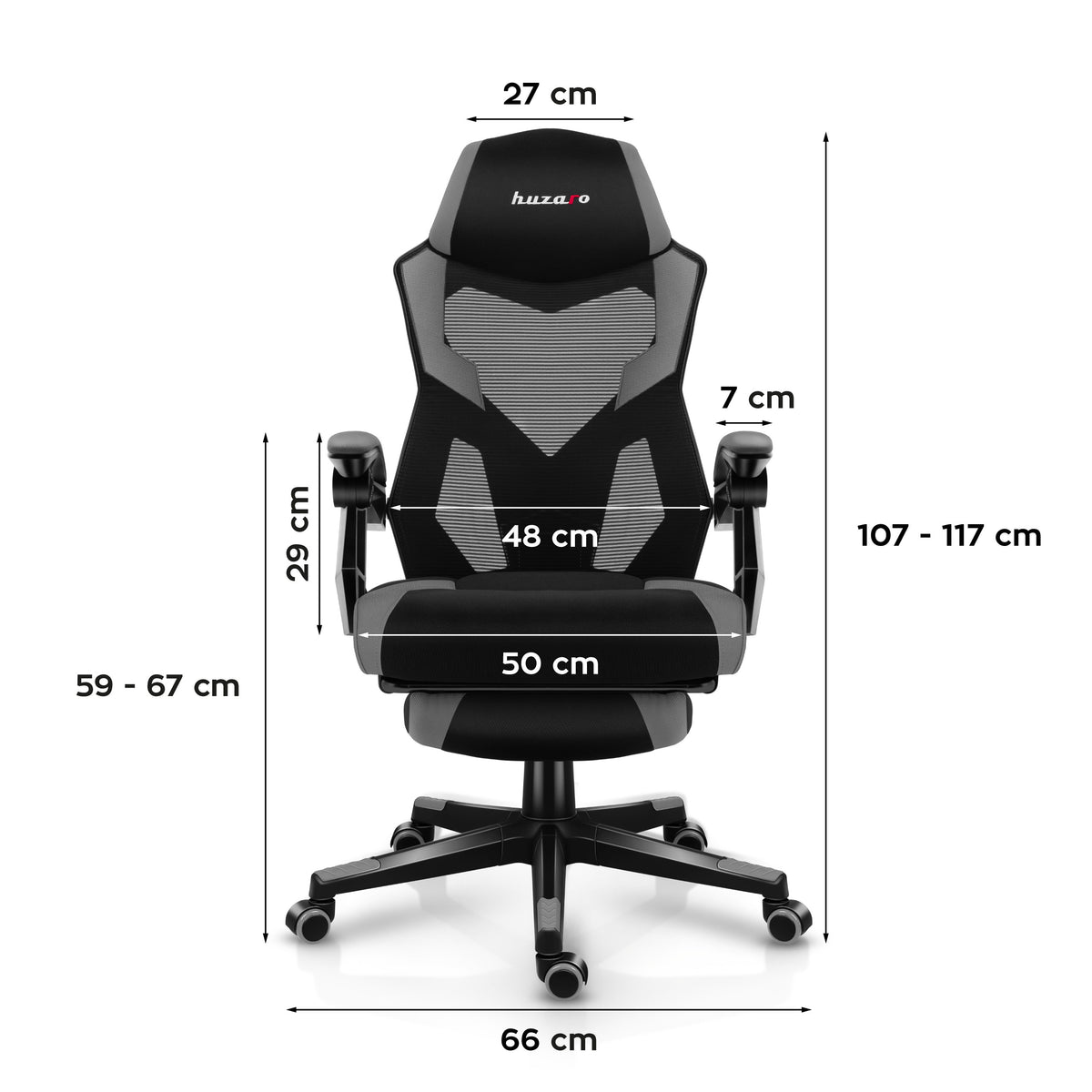 Huzaro Combat 3.1 Grey gaming chair