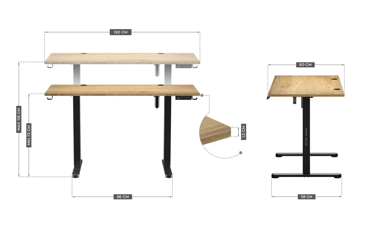 Mark Adler Leader 7.0 120 cm electric desk