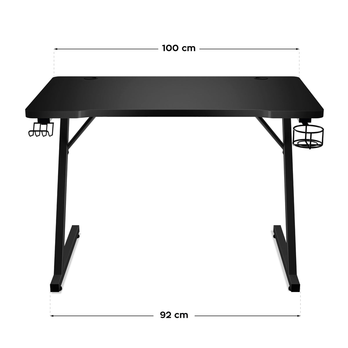 Huzaro Hero 1.8 Black 100 cm Gaming Desk