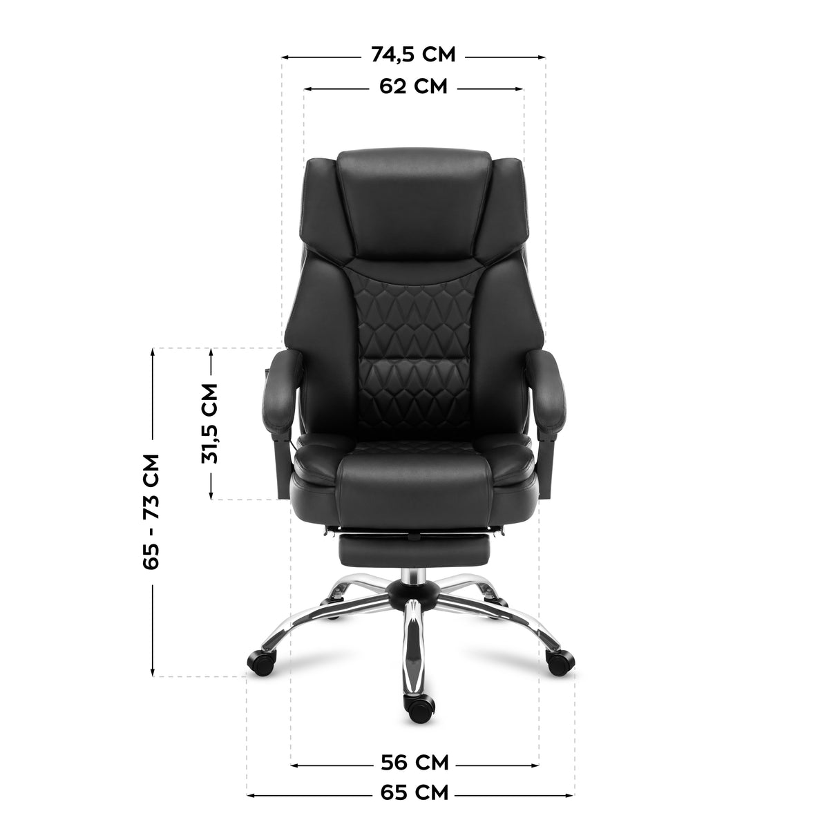 Mark Adler Boss 6.0 office chair with massage function and footrest