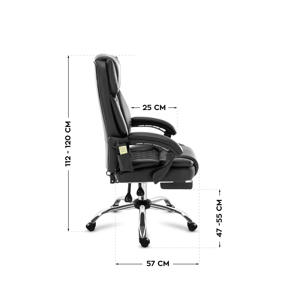 Mark Adler Boss 6.0 office chair with massage function and footrest