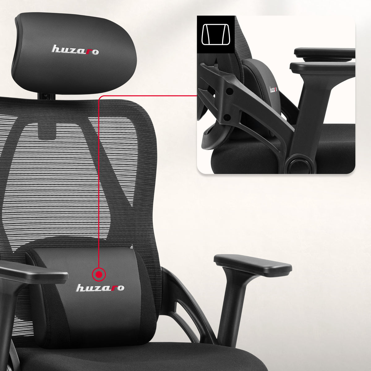 Huzaro Combat 2.7 Black Gaming Chair