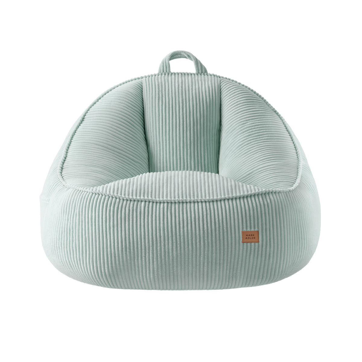 Mark Adler Comfy 4.0 Sage corduroy pouffe armchair with backrest