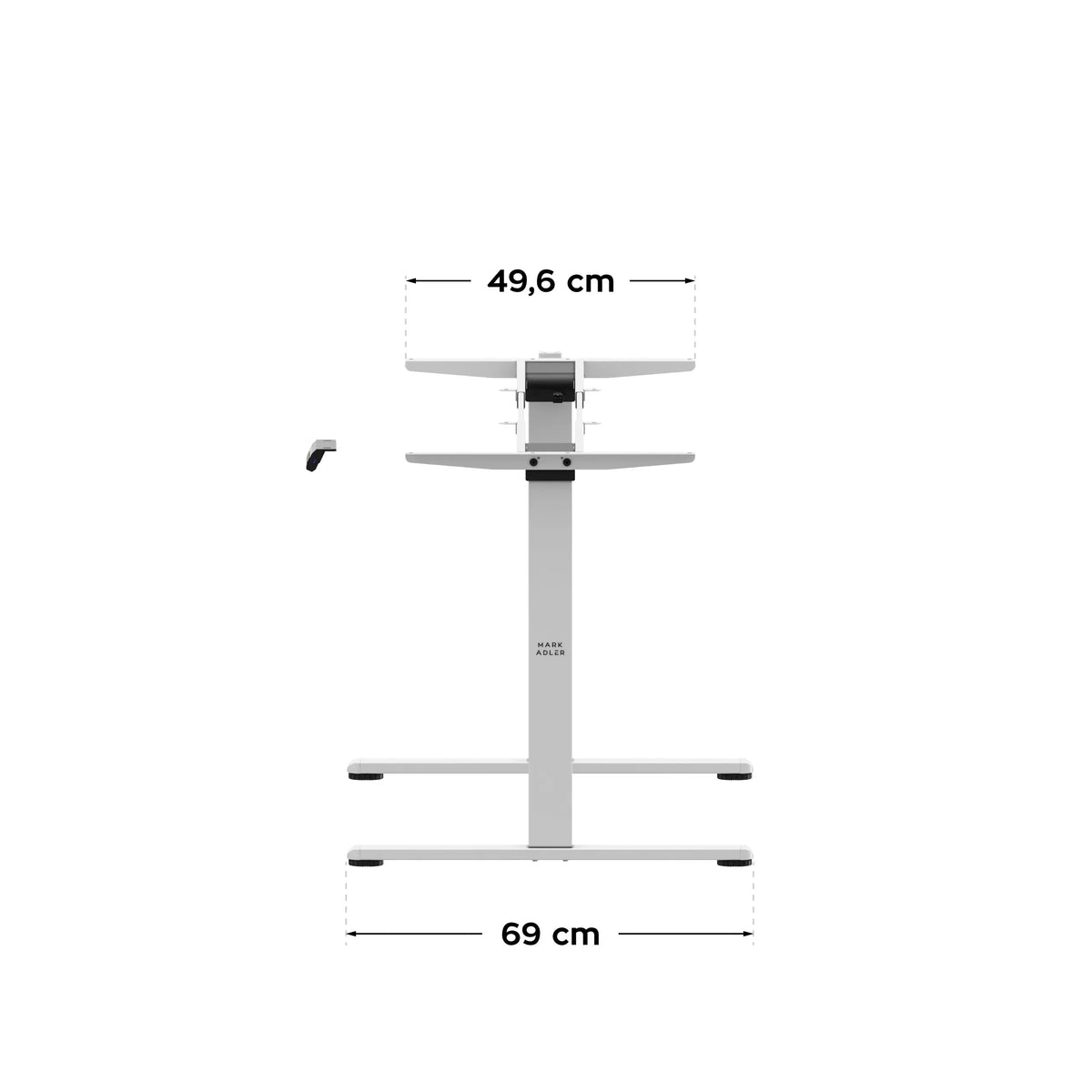 Mark Adler Xeno 4.5 White dual-motor electric desk frame