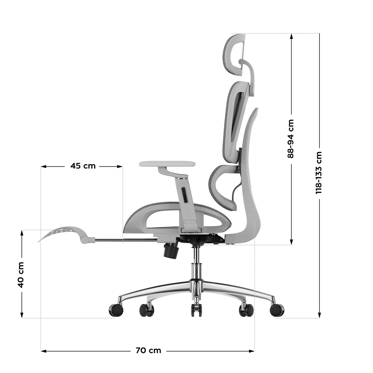 Mark Adler Expert 7.9 Grey Ergonomic Armchair
