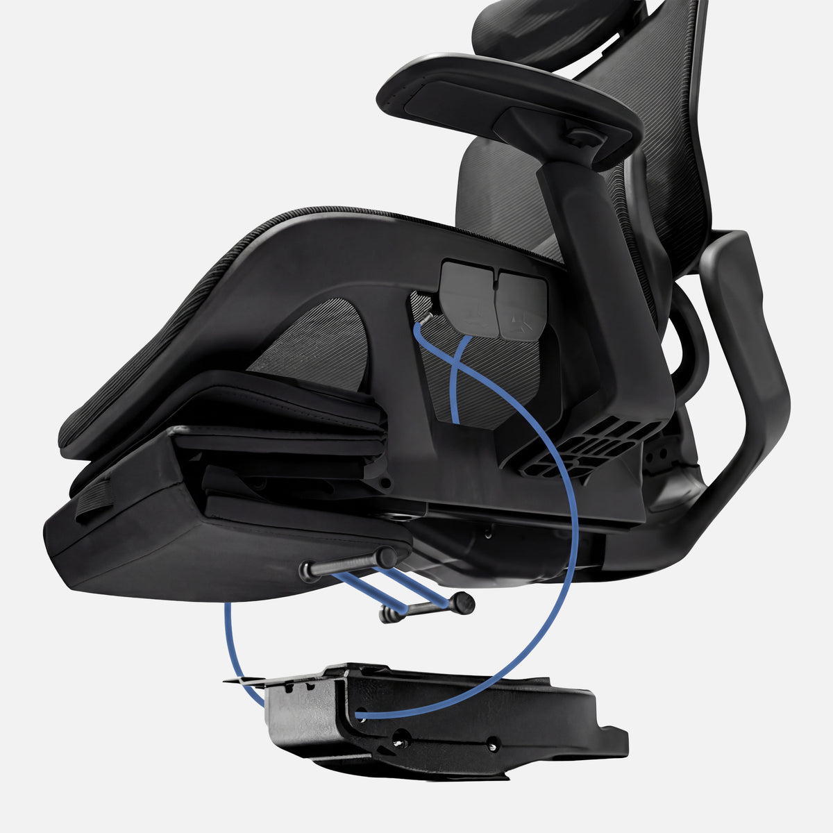 Mark Adler Expert 9.3 Black ergonomic armchair with footrest