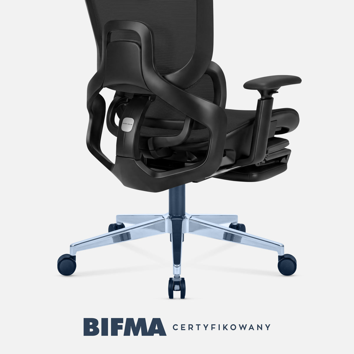 Mark Adler Expert 9.3 Black ergonomic armchair with footrest
