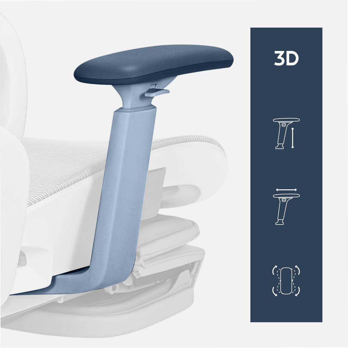 3D armrests – complete freedom and ergonomics
