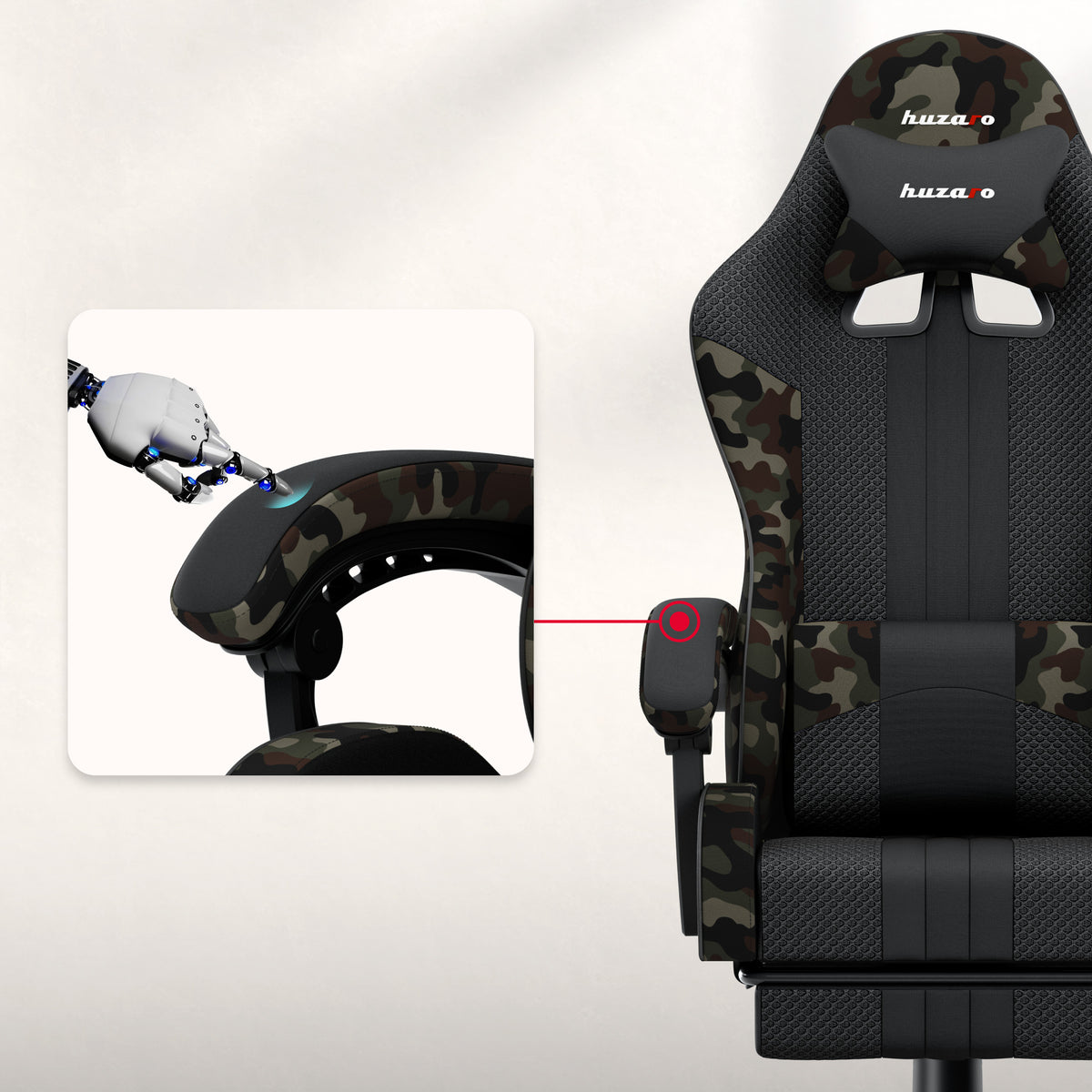 Huzaro Force 4.7 Camo Mesh Gaming Chair