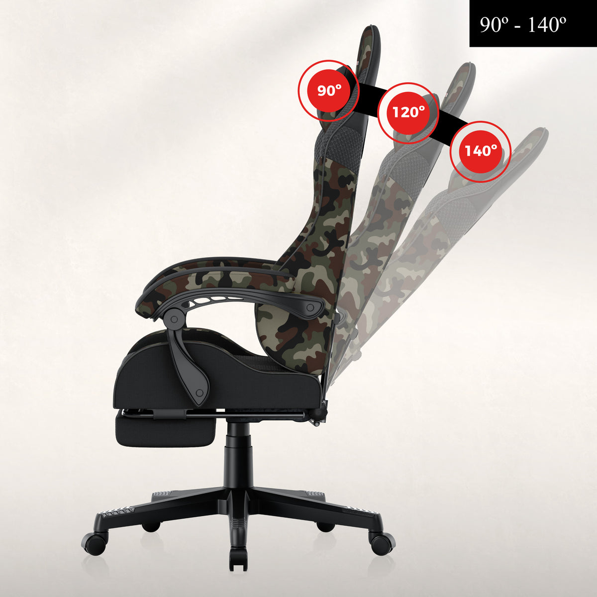 Convenient backrest recline