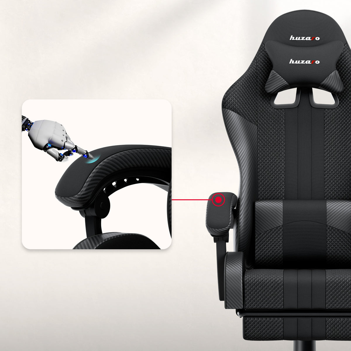 HUZARO Force 4.7 Carbon Mesh Gaming Chair