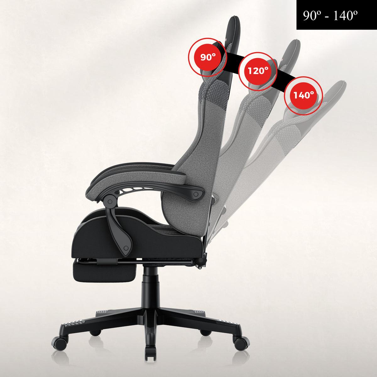 Huzaro Force 4.7 Grey Mesh Gaming Chair