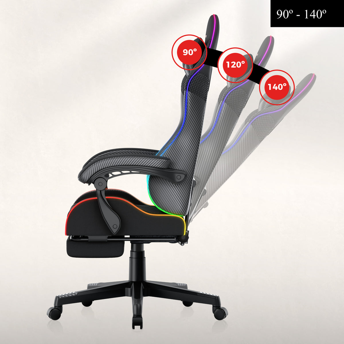 HUZARO Force 4.7 RGB Mesh Gaming Chair