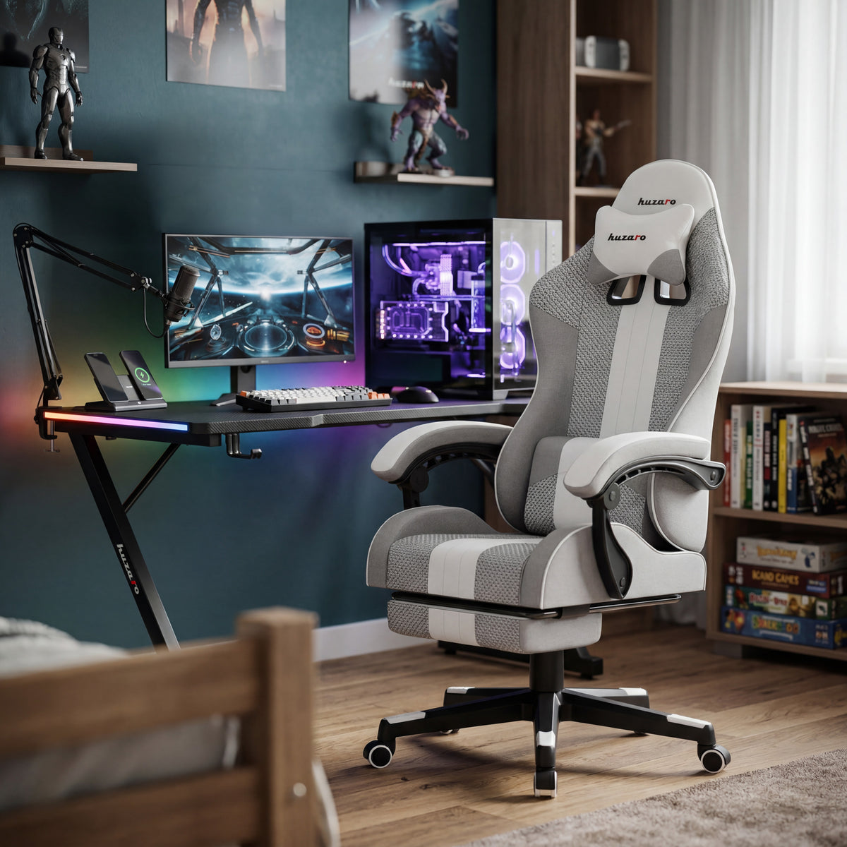 HUZARO Force 4.7 White Mesh Gaming Chair