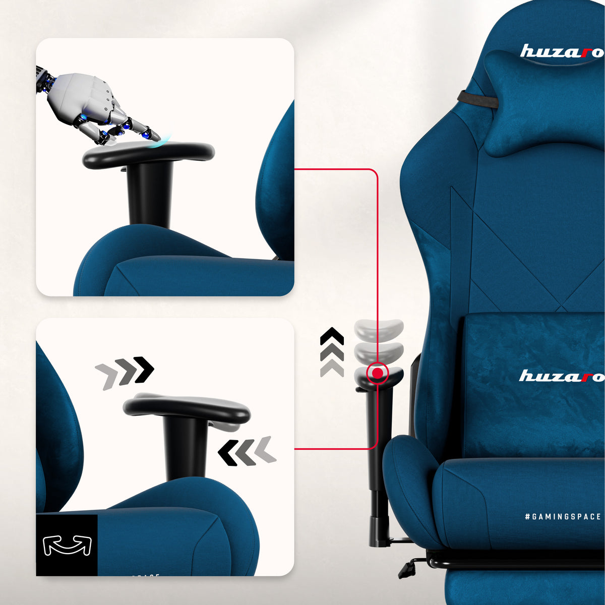 Huzaro Force 5.7 Blue gaming chair