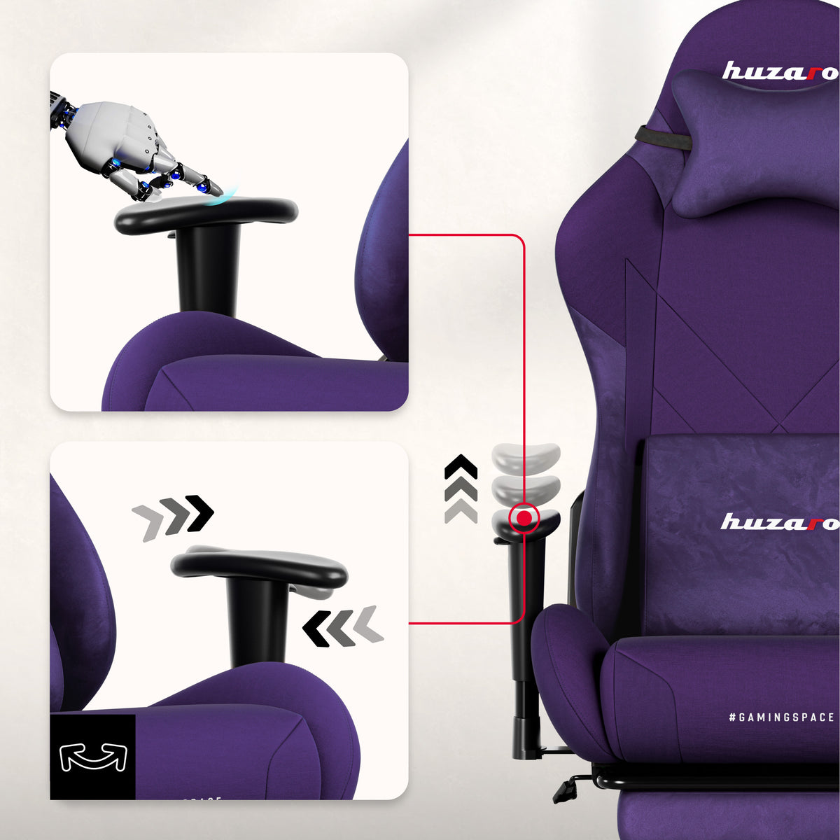 Huzaro Force 5.7 Purple gaming chair
