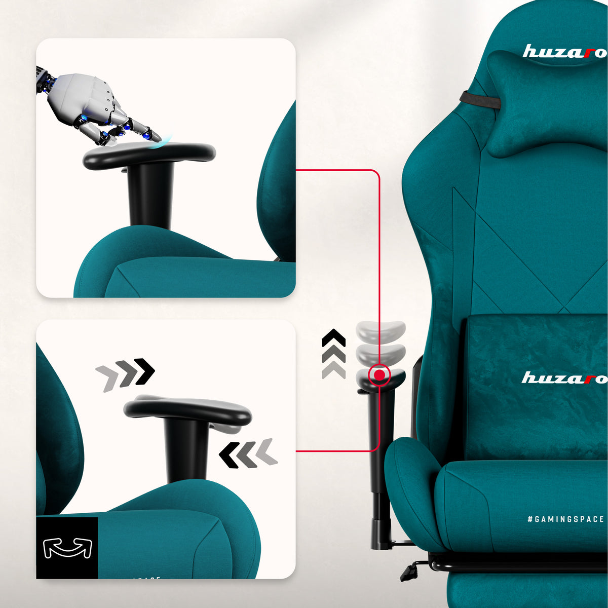 Huzaro Force 5.7 Teal gaming chair