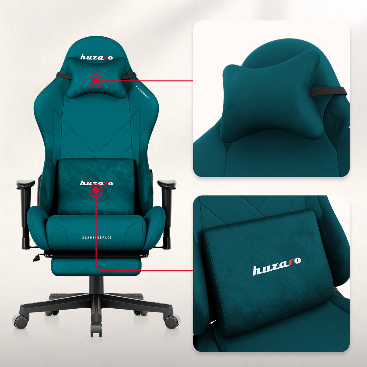 Huzaro Force 5.7 Teal gaming chair