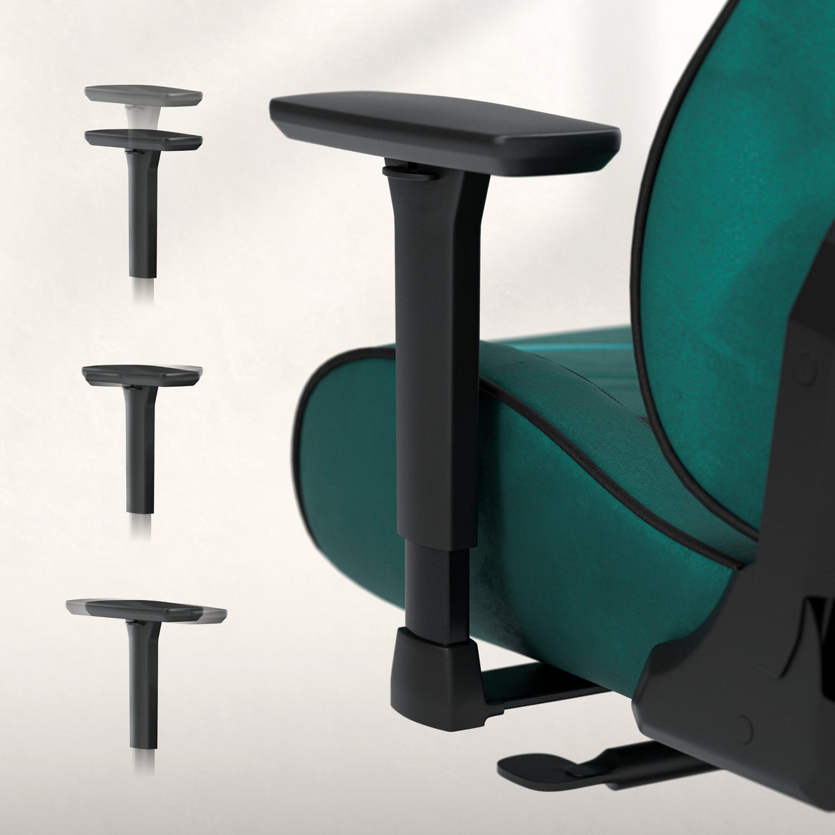 Huzaro Force 8.3 Green suede gaming chair