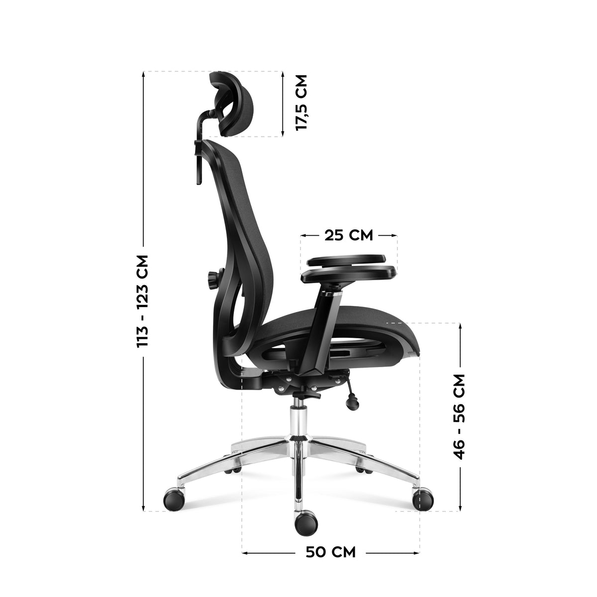 Mark Adler Expert 8.7 Black Mesh Ergonomic Chair