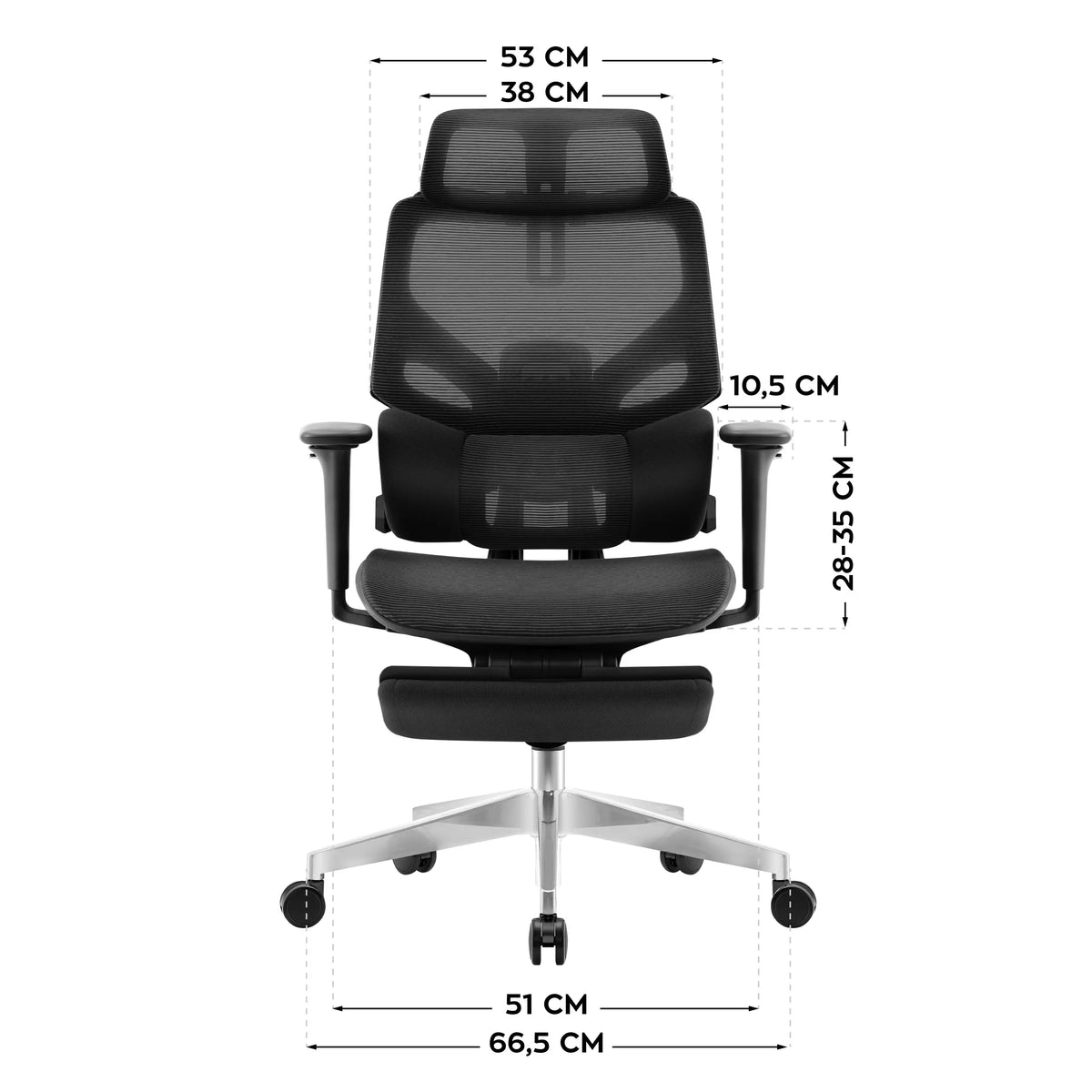 Mark Adler Expert 8.7 Black Mesh Ergonomic Chair