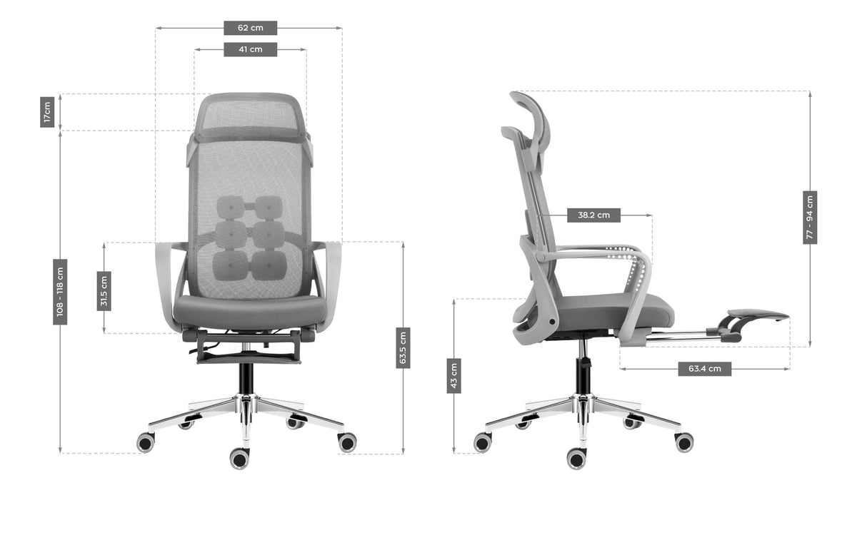 Mark Adler Manager 3.6 Grey Ergonomic Armchair