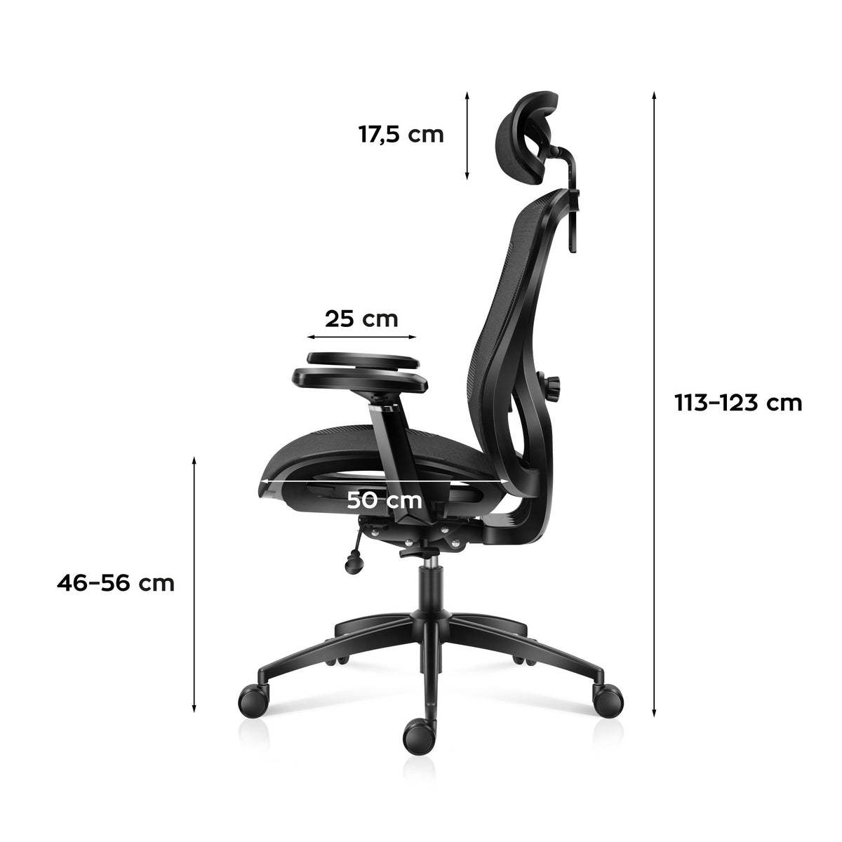 Huzaro Combat 7.3 Black Mesh gaming chair